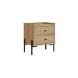 HABITAT ET JARDIN - Table de chevet en bois "Malta" - 45 x 35 x 52 cm - Marron clair - vignette