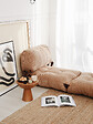 HABITAT ET JARDIN - Fauteuil-lit en tissu "Fold" - 80 x 60 x 70 cm - Marron - vignette