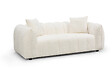 HABITAT ET JARDIN - Canapé droit en tissu style bubble "Balzac" - 3 places - Crème - vignette