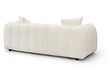 HABITAT ET JARDIN - Canapé droit en tissu style bubble "Balzac" - 3 places - Crème - vignette