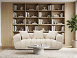 HABITAT ET JARDIN - Canapé droit "La Fayette" - 3 places - Beige - vignette
