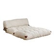 HABITAT ET JARDIN - Canapé-lit 2 places en tissu "Fold" - 120 x 75 x 79 cm - Crème - vignette