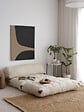 HABITAT ET JARDIN - Canapé-lit 2 places en tissu "Fold" - 120 x 75 x 79 cm - Crème - vignette