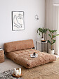 HABITAT ET JARDIN - Canapé-lit 2 places en tissu "Fold" - 120 x 75 x 79 cm - Marron - vignette