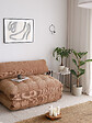 HABITAT ET JARDIN - Canapé-lit 2 places en tissu "Fold" - 120 x 75 x 79 cm - Marron - vignette