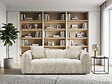 HABITAT ET JARDIN - Canapé droit en tissu style bubble "Balzac" - 3 places - Beige - vignette