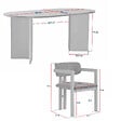 HABITAT ET JARDIN - Ensemble Table et Chaises (7 Pièces) en bois "Meridia 6" - 180 x 90 x 75 cm - Marron - vignette