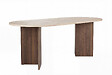 HABITAT ET JARDIN - Table à manger en bois "Sabella" - 200 x 90 x 75 cm - Travertin - vignette
