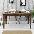 HABITAT ET JARDIN - Table de repas en bois "Milan500" - 145 x 88 x 75 cm - Marron - vignette