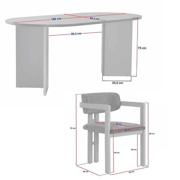HABITAT ET JARDIN - Ensemble Table et Chaises (5 Pièces) en bois "Meridia 4" - 180 x 90 x 75 cm - Marron - large