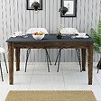HABITAT ET JARDIN - Table de repas en bois "Milan500" - 145 x 88 x 75 cm - Gris anthracite - vignette