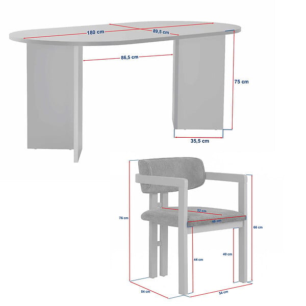 HABITAT ET JARDIN - Ensemble Table et Chaises (5 Pièces) en bois "Meridia 4" - 180 x 90 x 75 cm - Vert - large