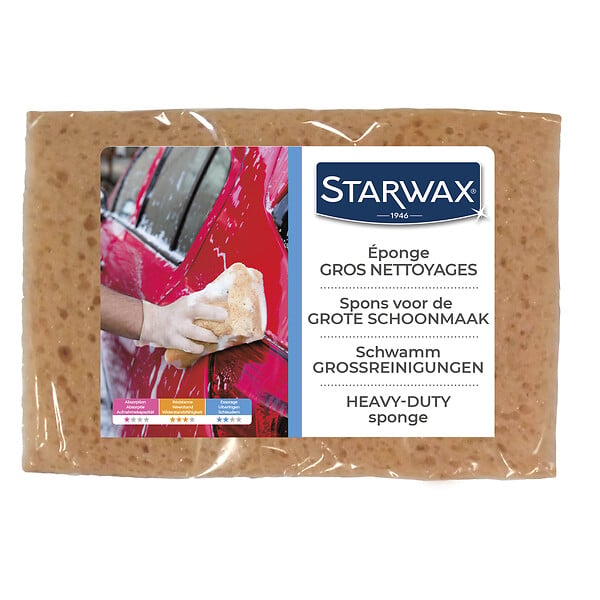 STARWAX - Eponge synthétique - Gros nettoyages - Multi-Surfaces - large
