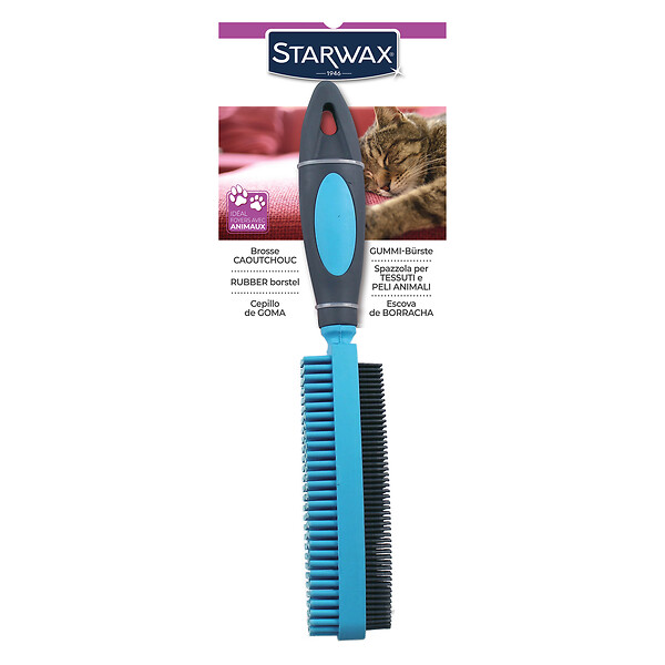 STARWAX - Brosse textile - Caoutchouc - Biface dépoussiérante - large
