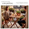 TECTAKE - Ensemble de bistrot marron pliable résistant aux intempéries pour 2 personnes en bois d'acacia huilé et acier galvanisé - vignette