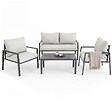 TECTAKE - Ensemble de salon Göteborg avec table gris clair - vignette