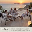 TECTAKE - Ensemble de salon Göteborg avec table gris clair - vignette