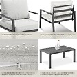 TECTAKE - Ensemble de salon Göteborg avec table gris clair - vignette