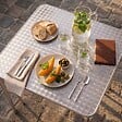 OVIALA - Table de jardin carrée en aluminium - Nothing Hill - vignette