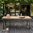 OVIALA - Table de jardin 8 chaises et 2 fauteuils en aluminium et céramique - Tivoli - vignette