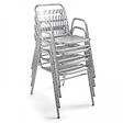 OVIALA - Table de jardin carrée en aluminium et 2 fauteuils - Nothing Hill - vignette