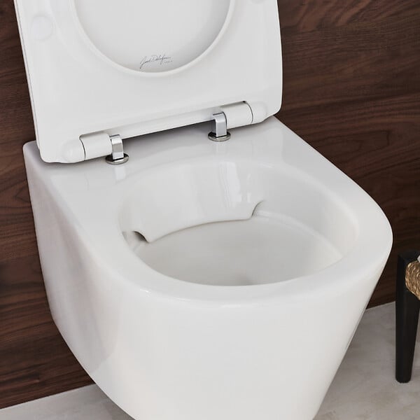 JACOB DELAFON - Pack WC suspendu sans bride Bastille + bâti support + plaque de commande blanche - large
