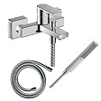 HANSGROHE - Pack mitigeur bain douche mécanique Vernis Shape C2 + Flexible Isiflex + Pommeau Pulsify E 100 EcoSmart chromé - vignette