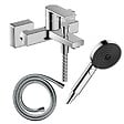 HANSGROHE - Pack mitigeur bain mécanique Vernis Shape C2 + Flexible Isiflex + Pommeau Pulsify Select EcoSmart 105 3jets chromé - vignette