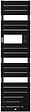 THERMOR - Sèche-serviettes Riviera 2 étroit 500W noir carbone - THERMOR - 497559 - vignette