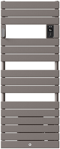 THERMOR - Radiateur sèche-serviettes électrique Riviera 2 - Avec soufflerie - 500+1000W - Gris roche - large