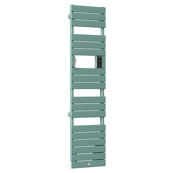 THERMOR - Radiateur sèche-serviettes électrique étroit Riviera 2 - Avec soufflerie - 750+1000W - Vert eucalyptus - large