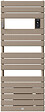 THERMOR - Radiateur sèche-serviettes électrique Riviera 2 - Avec soufflerie - 500+1000W - Brun sable - vignette