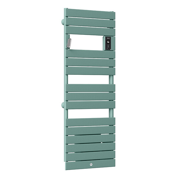 THERMOR - Radiateur sèche-serviettes électrique Riviera 2 - Avec soufflerie - 750+1000W - Vert eucalyptus - large