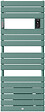 THERMOR - Radiateur sèche-serviettes électrique Riviera 2 - Avec soufflerie - 750+1000W - Vert eucalyptus - vignette