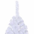 VIDAXL - vidaXL Sapin de Noël artificiel moitié avec support blanc 240 cm PVC - vignette