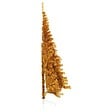 VIDAXL - vidaXL Demi sapin de Noël artificiel avec support doré 240 cm PET - vignette