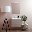 KIAMAMI VALENTINA - Les Meubles De Salle De Bain 60 Cm À Tiroirs Modèle Berlin Elm Leone Basin D'éclairage À Led - vignette