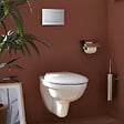 JACOB DELAFON - Pack WC suspendu compact Patio + bâti support + plaque blanche - vignette