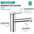 HANSGROHE - Robinet de cuisine rabattable HANSGROHE Zesis M33 160 chromé - vignette