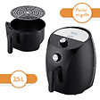 KITCHEN MOVE - Friteuse électrique sans Huile TORNADO Noir Polypropylène 3.5L 1400W - vignette
