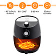 KITCHEN MOVE - Friteuse électrique sans Huile TORNADO Noir Polypropylène 3.5L 1400W - vignette