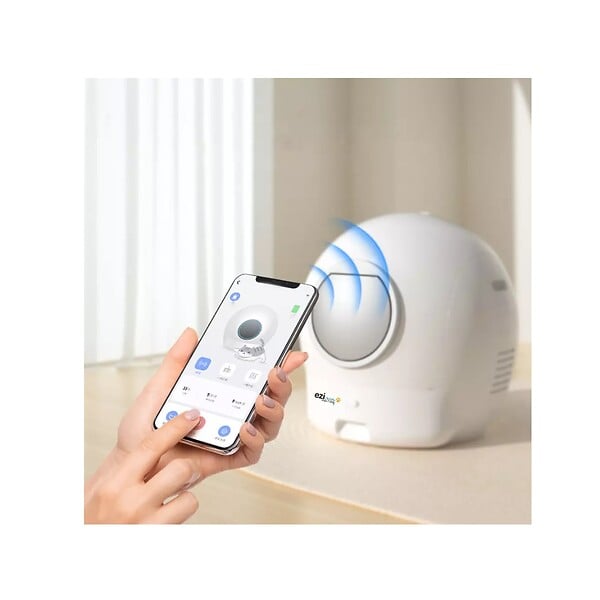 EZICLEAN - Litière Robot Autonettoyante 60l 55db Blanc - CATBOTK10I - large