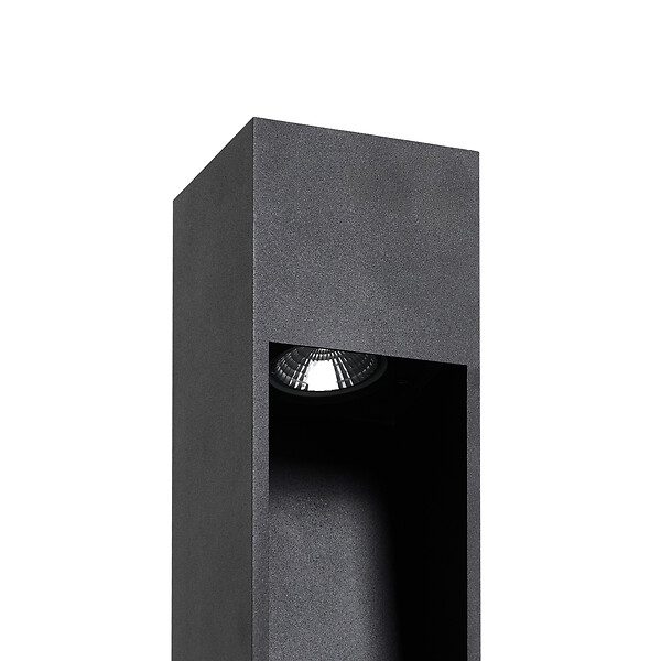 BELIANI - Borne d'extérieur LED SABINO Noir - large