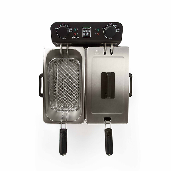 LIVOO - Friteuse Double 2x3l 3300w Inox - DOC217 - large