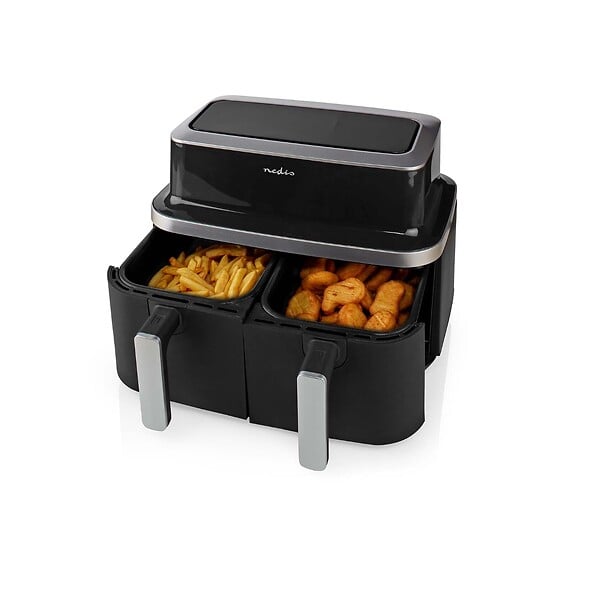 NEDIS - Friteuse Sans Huile Double 2600w Noir - KAAF320BK - large