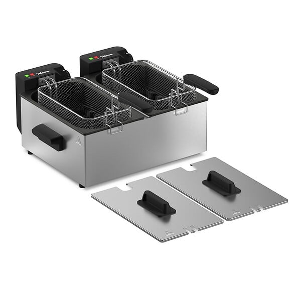 TRISTAR - Friteuse Inox 2x3l 3600w Argent - FR9342 - large
