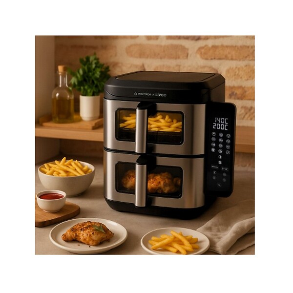LIVOO - Friteuse Sans Huile 2 X 5.5l 2800w - DOC344CO - large
