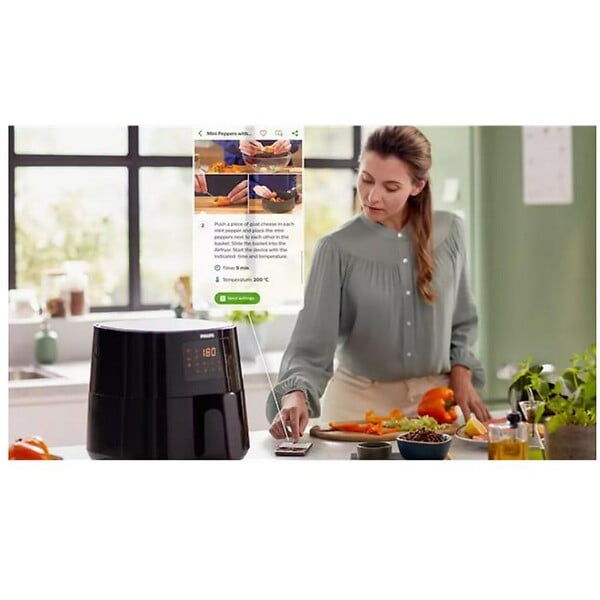 PHILIPS - Friteuse Sans Huile 6.2l 2000w Gris - HD9280.60 - large
