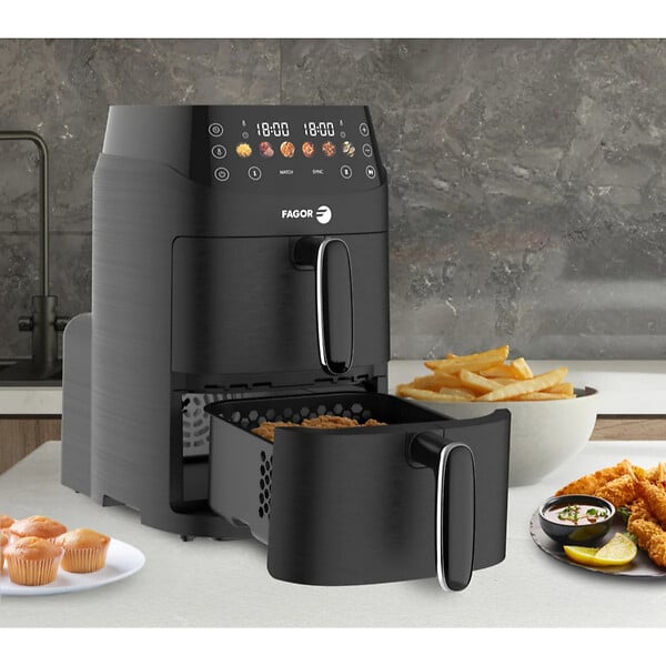 FAGOR - Friteuse Sans Huile 2x2.5l 2000w Noir - FG3301 - large