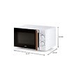 DOMO - Micro-ondes Solo 20l 700w Blanc - DO2720 - vignette